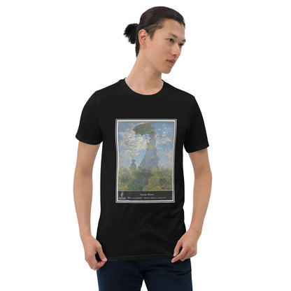 Camiseta Claude Monet - Mujer con sombrilla. Unisex