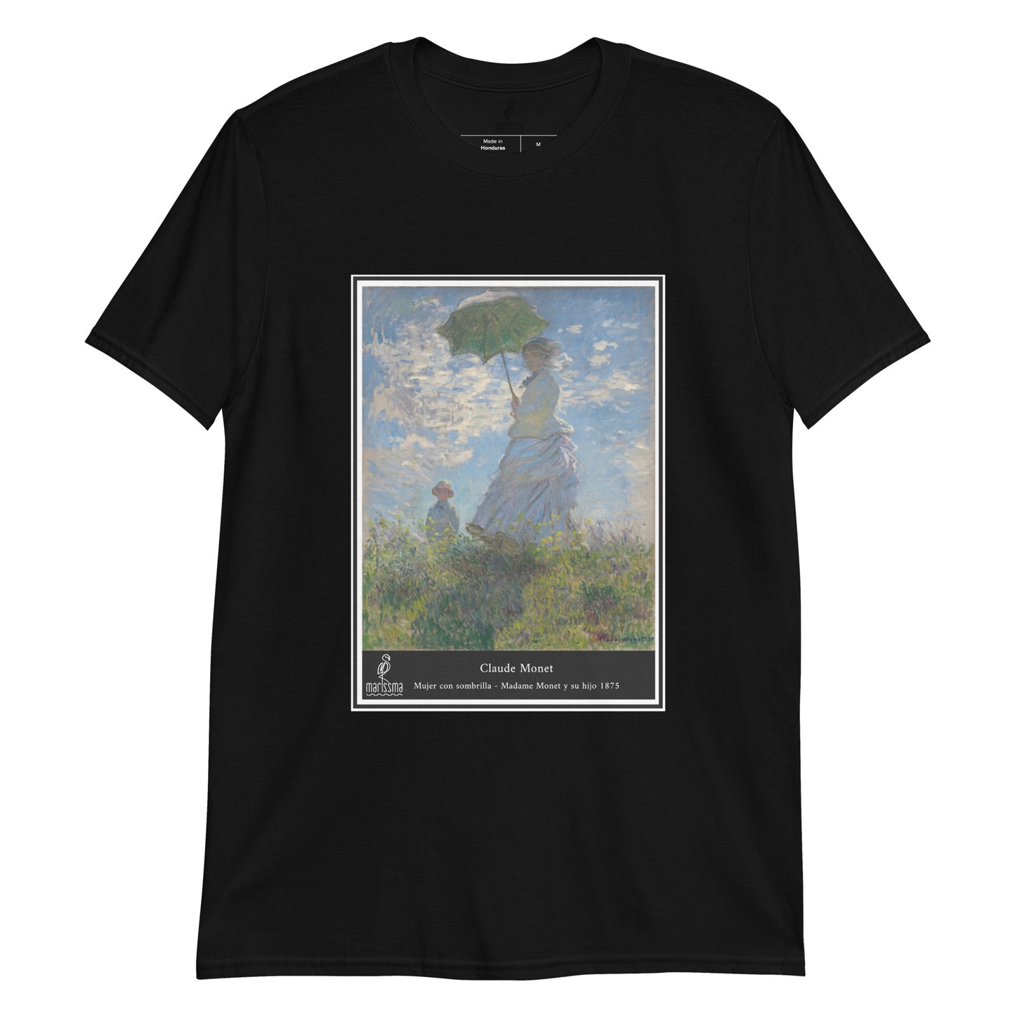 Camiseta Claude Monet - Mujer con sombrilla. Unisex