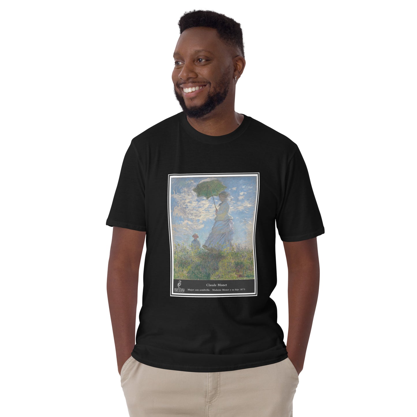 Camiseta Claude Monet - Mujer con sombrilla. Unisex