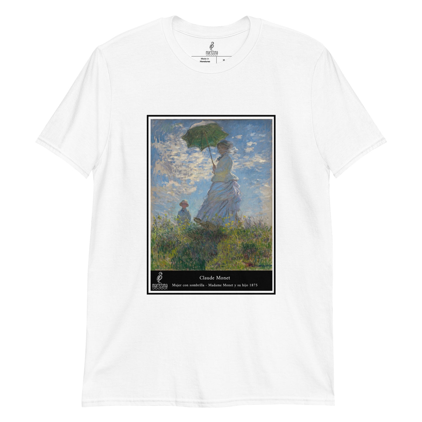 Camiseta Claude Monet - Mujer con sombrilla. Unisex