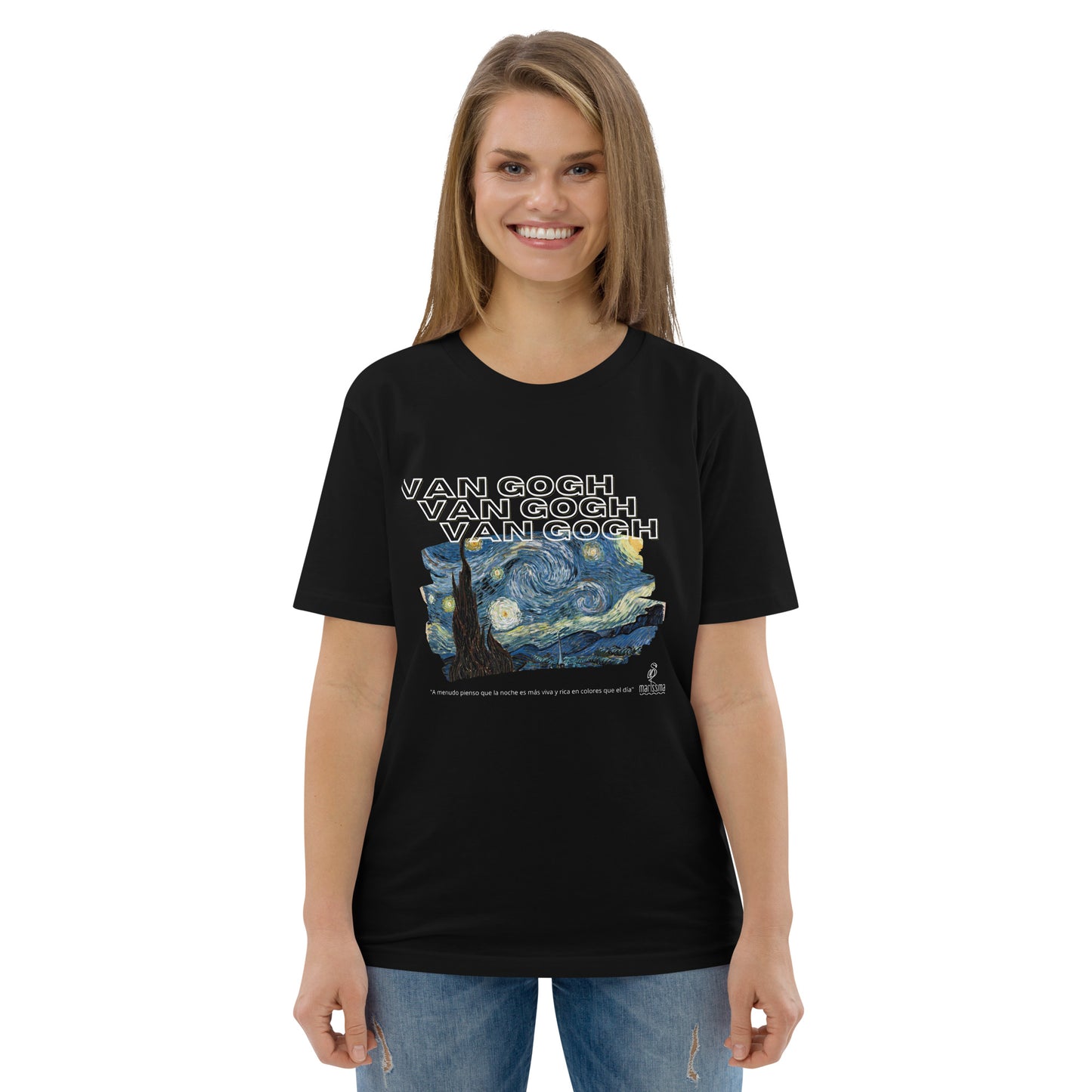 Camiseta - Vincent Van Gogh - La noche estrella. Unisex