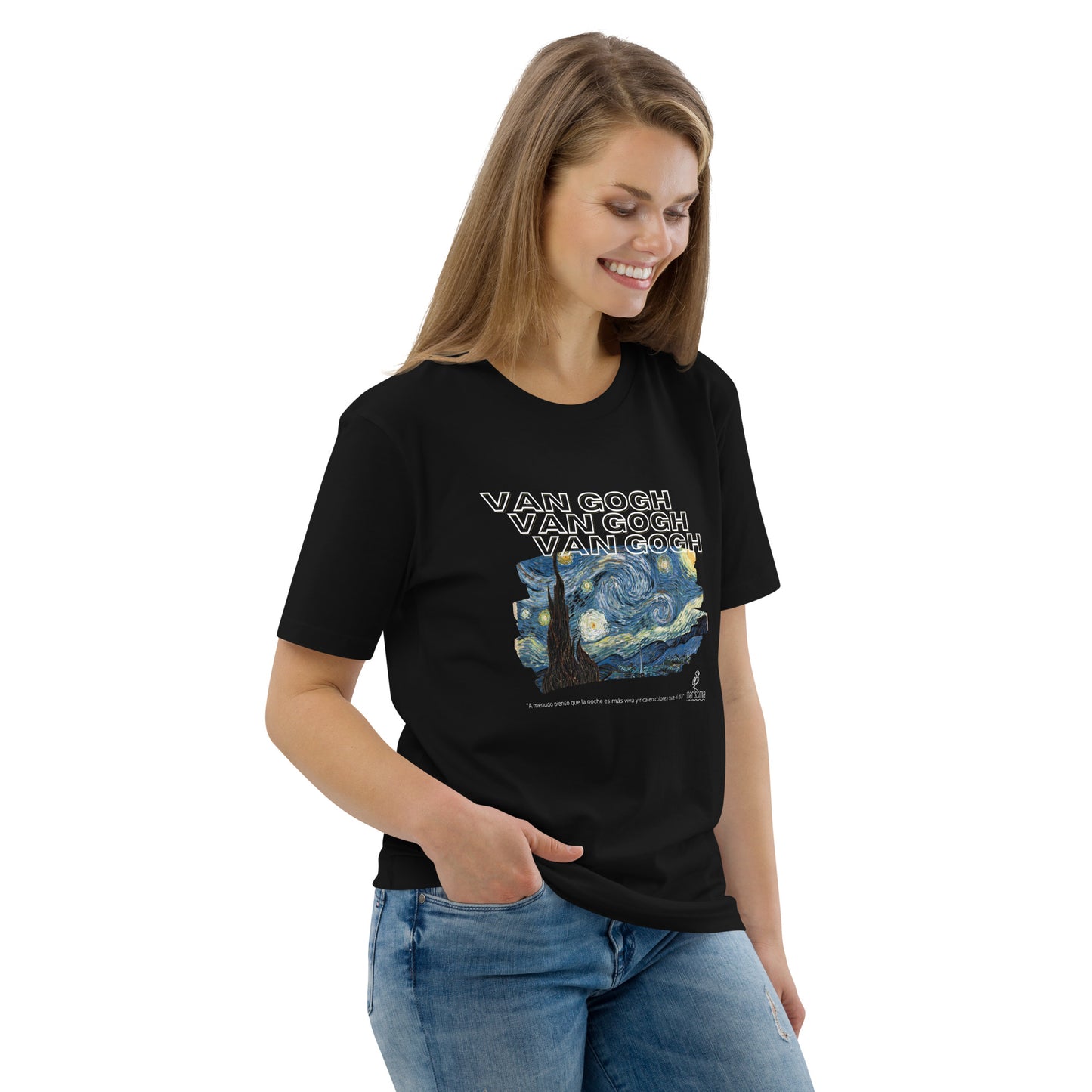 Camiseta - Vincent Van Gogh - La noche estrella. Unisex