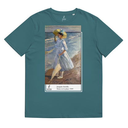 Camiseta - Sorolla - Elena en la playa. Unisex