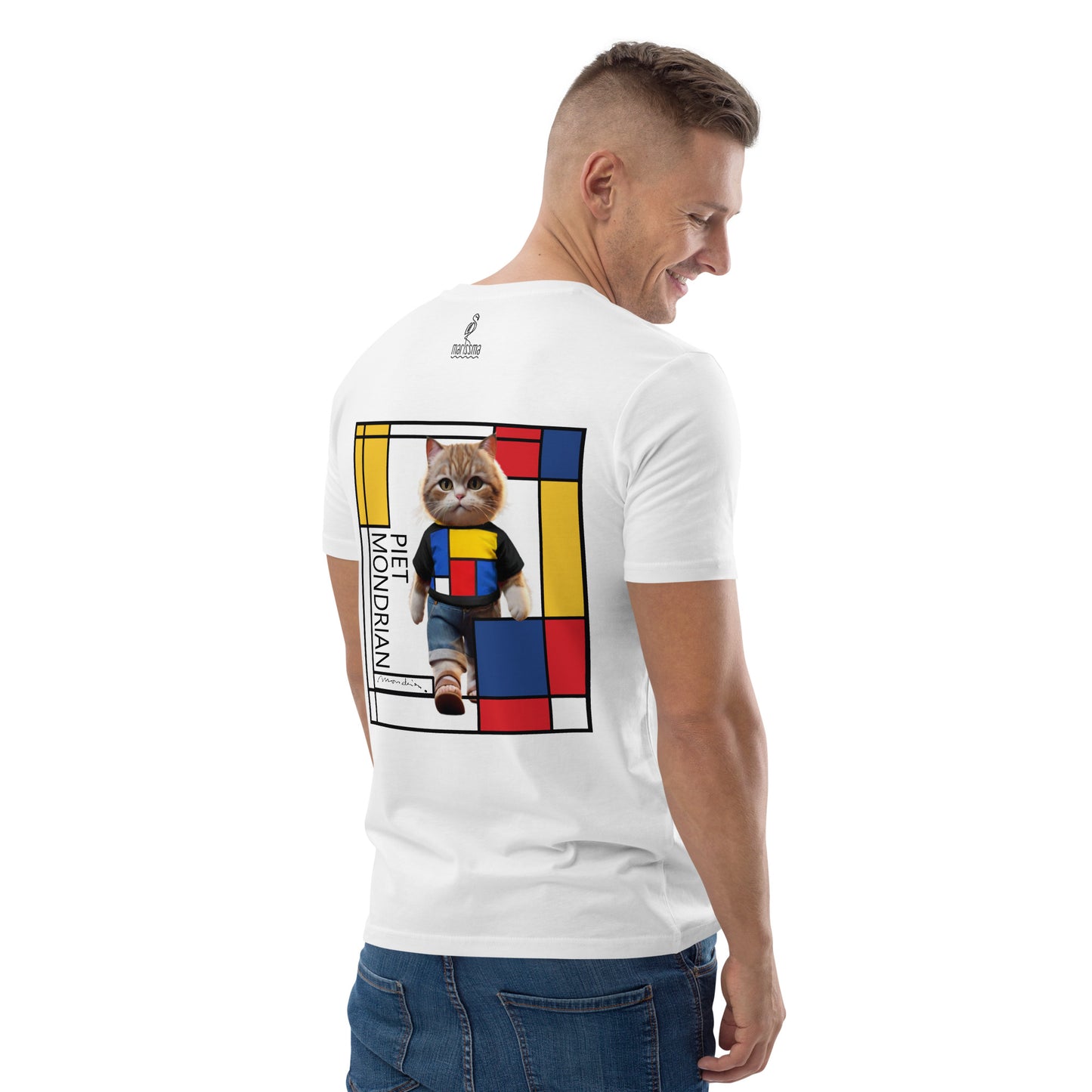 Camiseta Gato - Mondrian