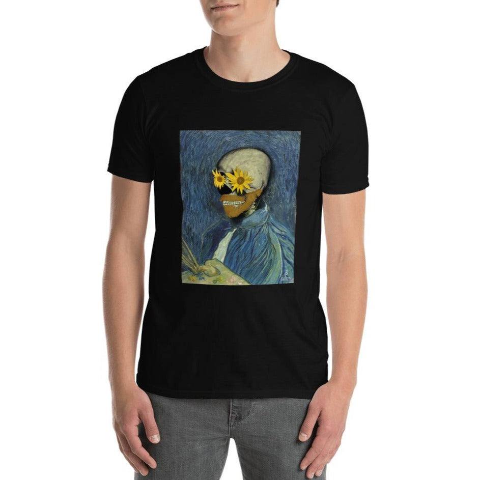 Camiseta de Calavera Vincent Van Gogh. Unisex