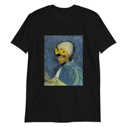 Camiseta de Calavera Vincent Van Gogh. Unisex