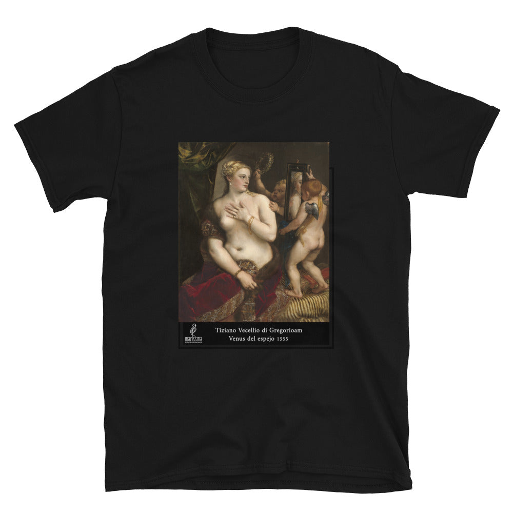 Camiseta Tiziano - Venus con Espejo. Unisex