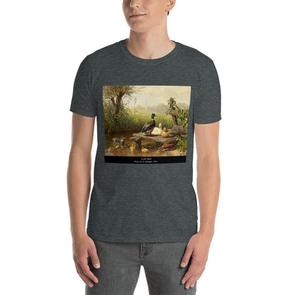 Camiseta Pintor Carl Jutz - Patos en el estanque - Unisex