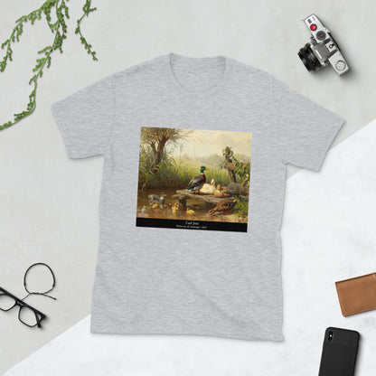 Camiseta Pintor Carl Jutz - Patos en el estanque - Unisex