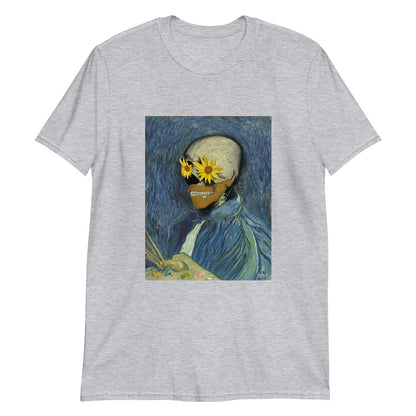 Camiseta de Calavera Vincent Van Gogh. Unisex