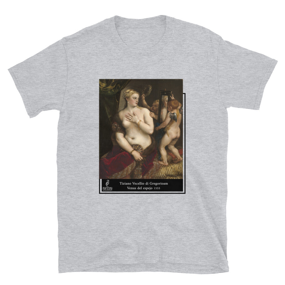 Camiseta Tiziano - Venus con Espejo. Unisex