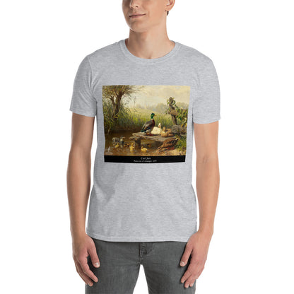 Camiseta Pintor Carl Jutz - Patos en el estanque - Unisex