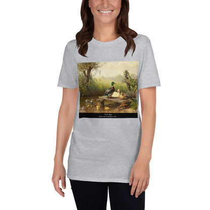 Camiseta Pintor Carl Jutz - Patos en el estanque - Unisex