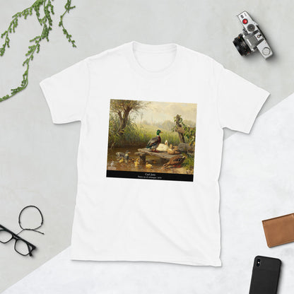 Camiseta Pintor Carl Jutz - Patos en el estanque - Unisex