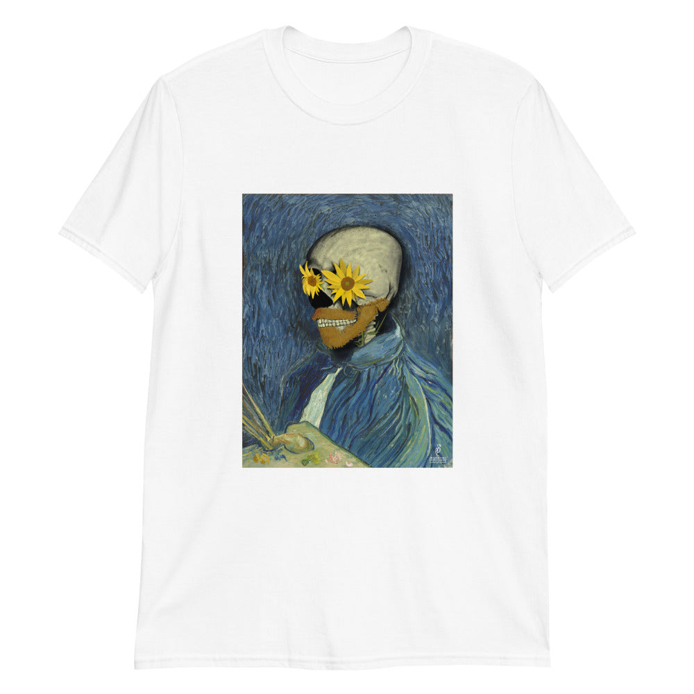 Camiseta de Calavera Vincent Van Gogh. Unisex