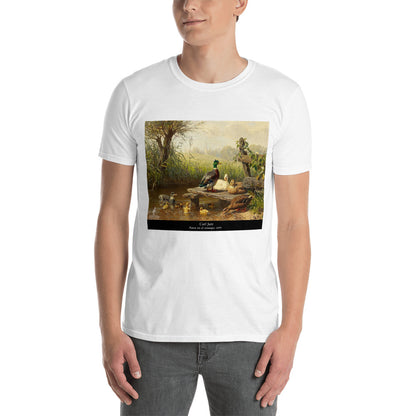 Camiseta Pintor Carl Jutz - Patos en el estanque - Unisex