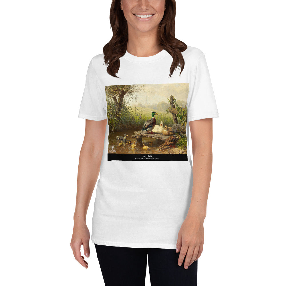 Camiseta Pintor Carl Jutz - Patos en el estanque - Unisex